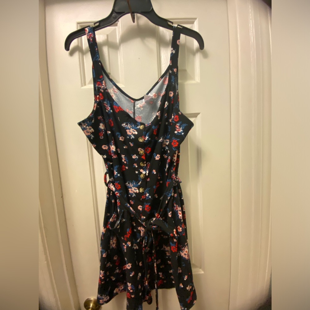Floral Sleeveless Romper